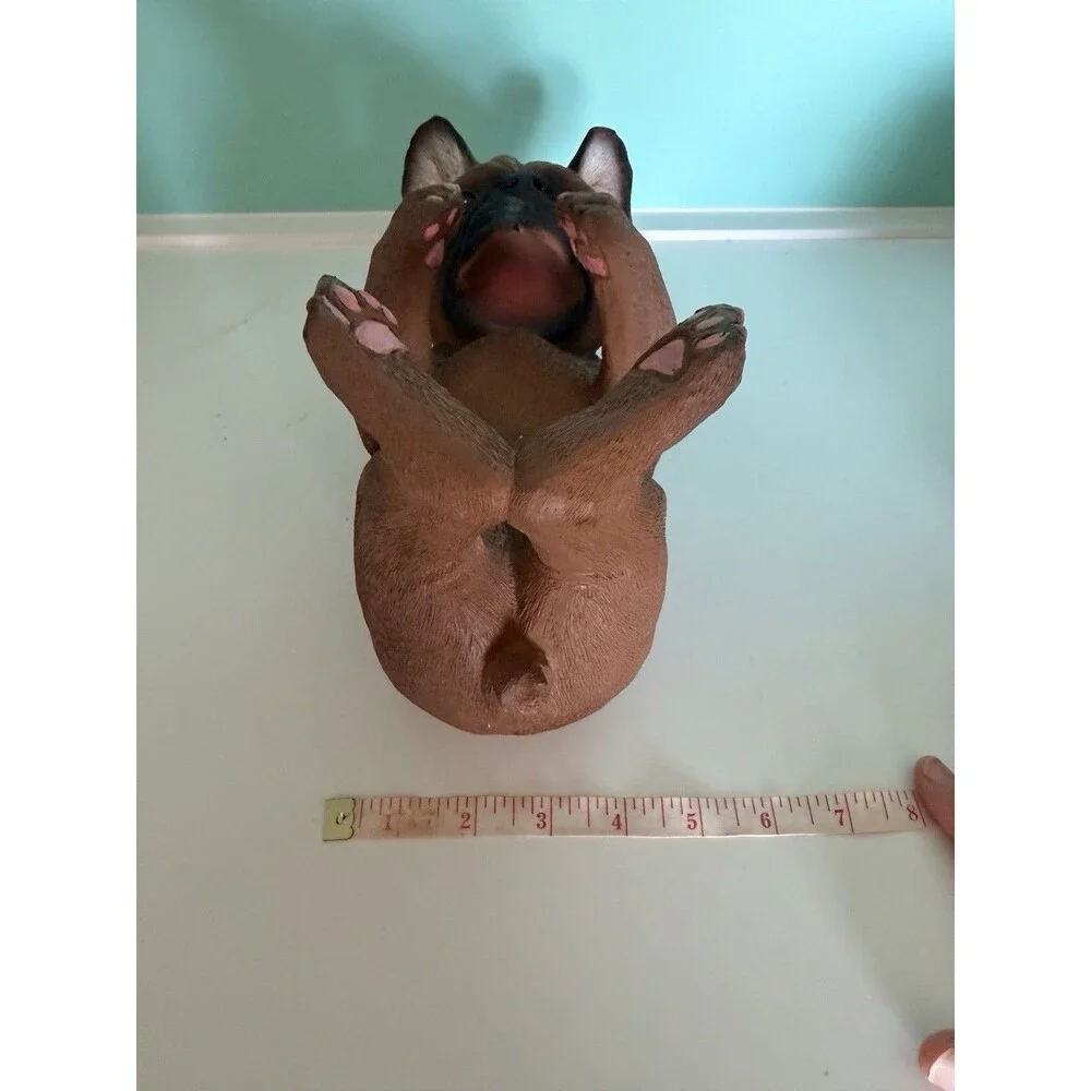 French Bulldog Frenchie Dog Puppy Wine Bottle Holder Statue 10